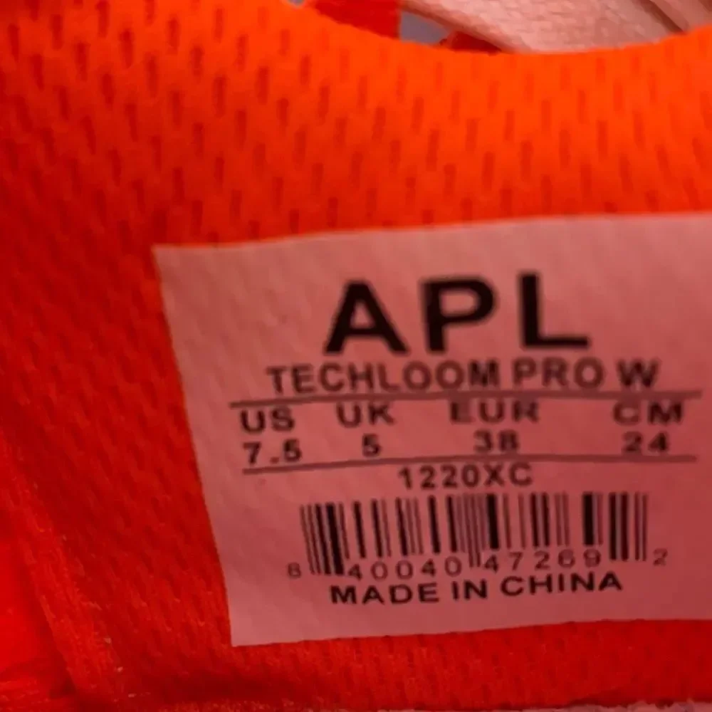 APL TECHLOOM PRO KNIT RUNNING SNEAKERS NEW NEON ORANGE 7.5